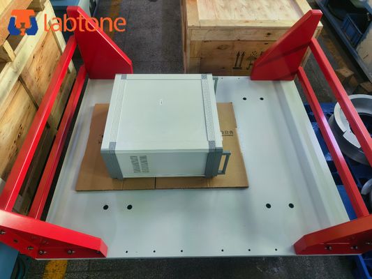 Equipo de prueba de mesa vibratoria con rango de frecuencia de 2-5Hz, tamaño de mesa de 1200 x 1500 mm, cumple con las normas ISTA, ISO e IEC